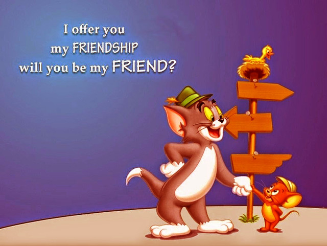 Cartoon cat sign bird squirrel free wallpaper - medium preview image