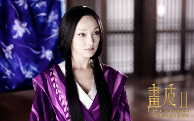 Woman purple white dress blue free wallpaper - medium preview image