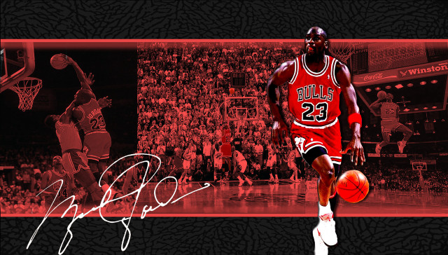 Basketball player signed ball crowd #2 free wallpaper - medium preview image