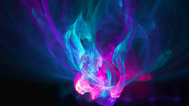 Blue pink abstract black background free wallpaper - medium preview image