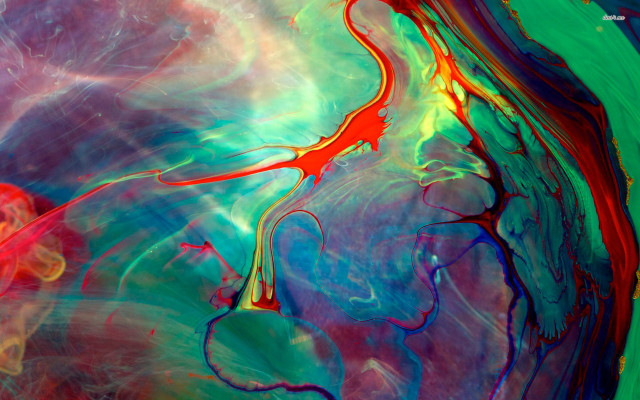 Colorful painting red blue swirl free wallpaper - medium preview image
