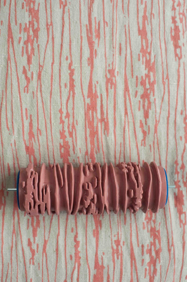 Pink object fabric pattern blue free wallpaper - medium preview image