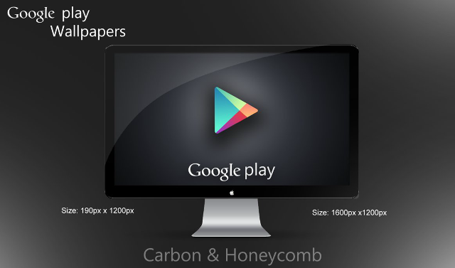 Computer screen play button google free wallpaper - medium preview image