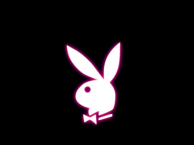 Rabbit bowtie dark neon pink #2 free wallpaper - medium preview image