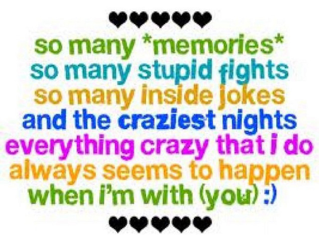 Memories hearts rainbow quote credits free wallpaper - medium preview image