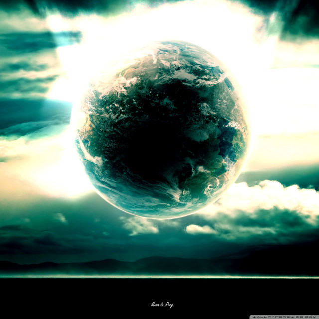 Earth sky clouds sunlight space free wallpaper - medium preview image