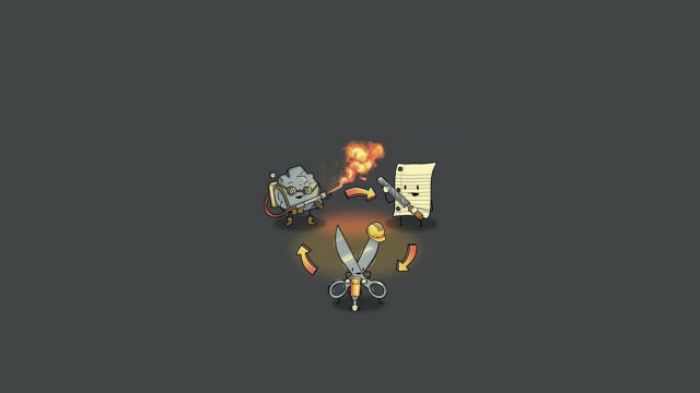 Scissors burning paper black background free wallpaper - medium preview image