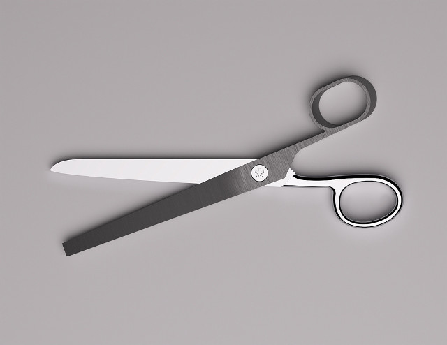 Scissors gray background shadow left free wallpaper - medium preview image