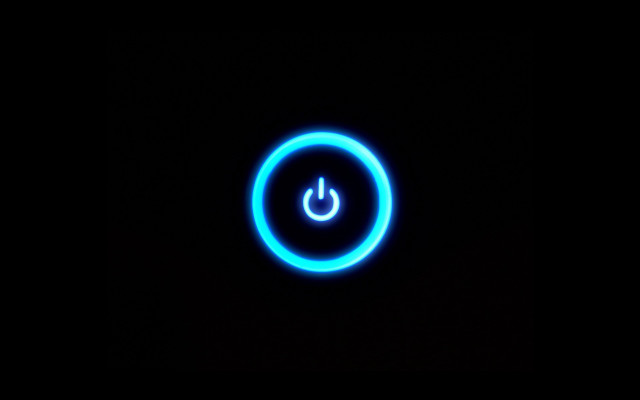 Blue light black background circle free wallpaper - medium preview image