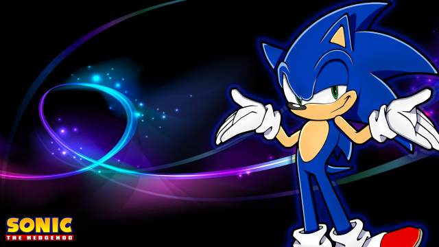 Sonic hedgehog character wings blue free wallpaper - medium preview image