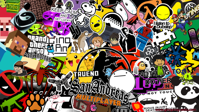 Stickers wall black white background free wallpaper - medium preview image