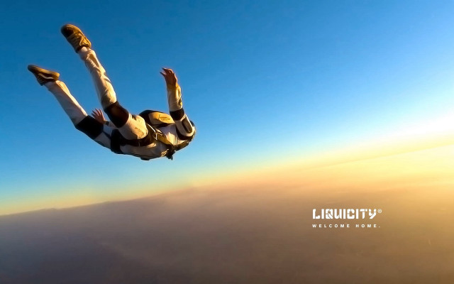 Man parachute trick air feet free wallpaper - medium preview image