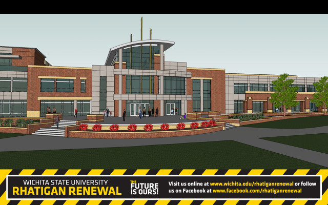 Yellow black stripe building rendering free wallpaper - medium preview image