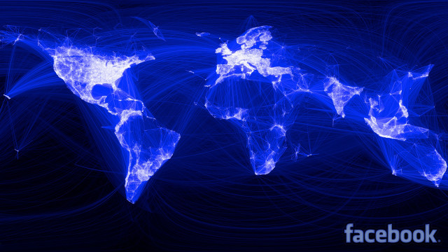 Blue world map lines blue #2 free wallpaper - medium preview image