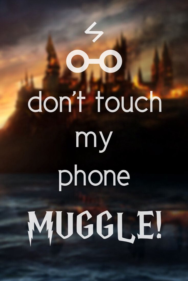 Dont touch my phone muggle free wallpaper - medium preview image