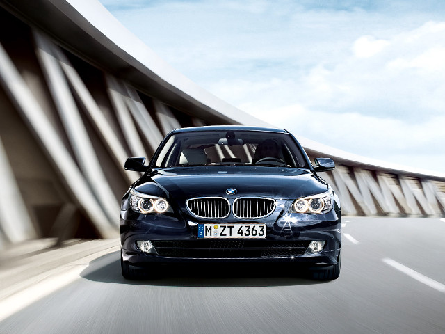 Black car driving road bridge free wallpaper - medium preview image