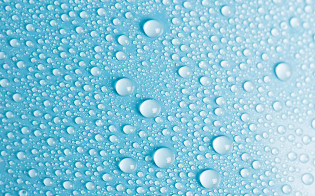 Water droplets blue surface white free wallpaper - medium preview image