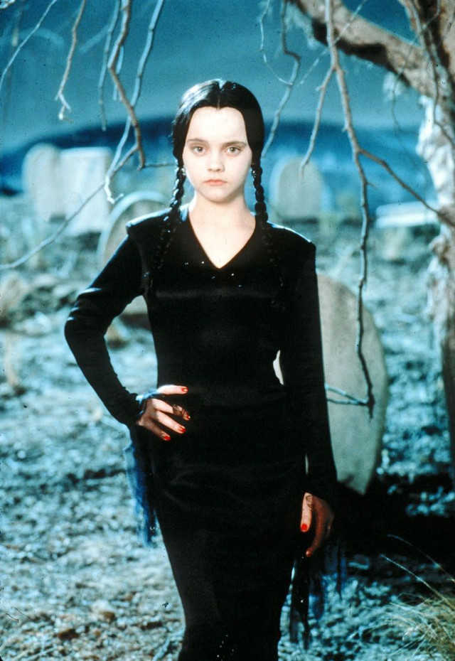 Woman black dress field tree free wallpaper - medium preview image