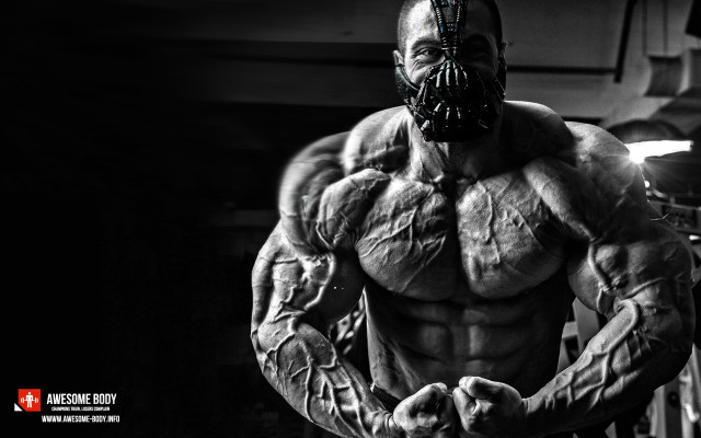Bearded man mask face chest free wallpaper - medium preview image