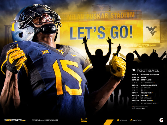 Football player crowd sign lets free wallpaper - medium preview image