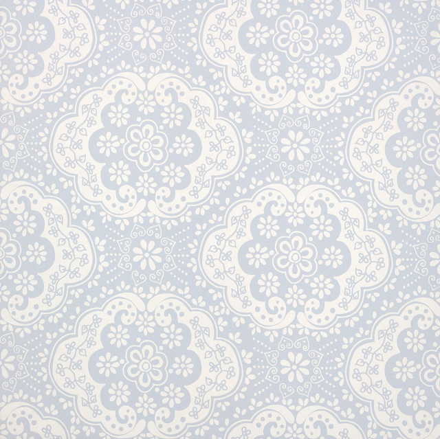 Blue white floral lace leaf free wallpaper - medium preview image