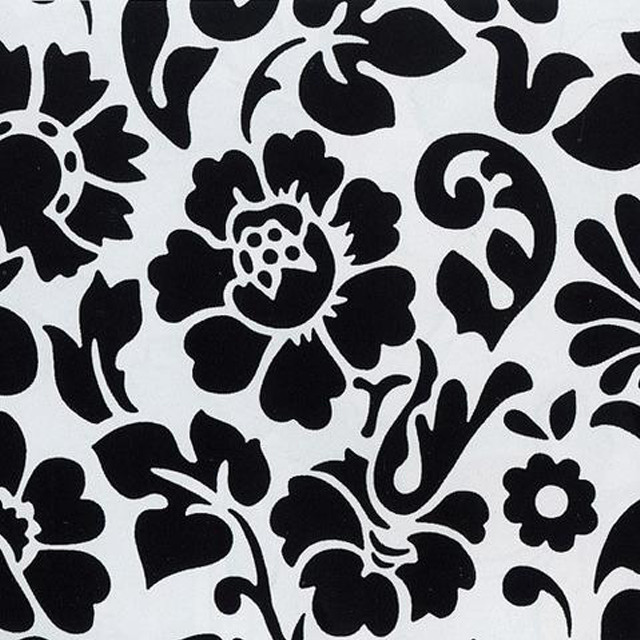 Black white flower pattern white #2 free wallpaper - medium preview image