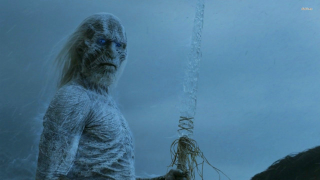 Man sword snowy scene sky free wallpaper - medium preview image