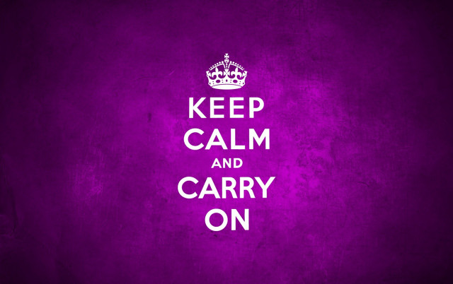 Keep calm carry on purple free wallpaper - medium preview image