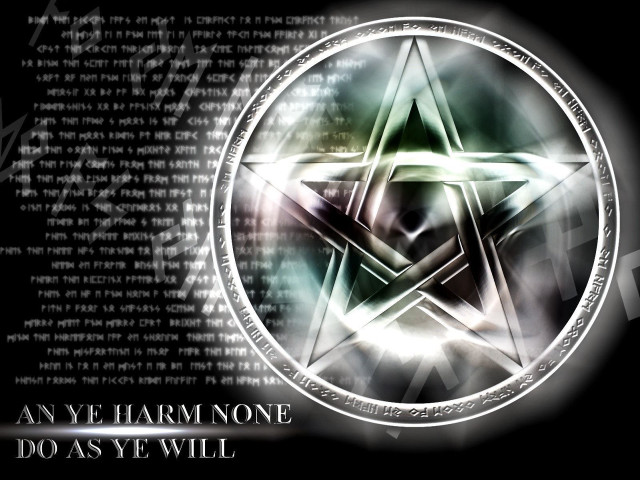 Star pentagramus message below image free wallpaper - medium preview image