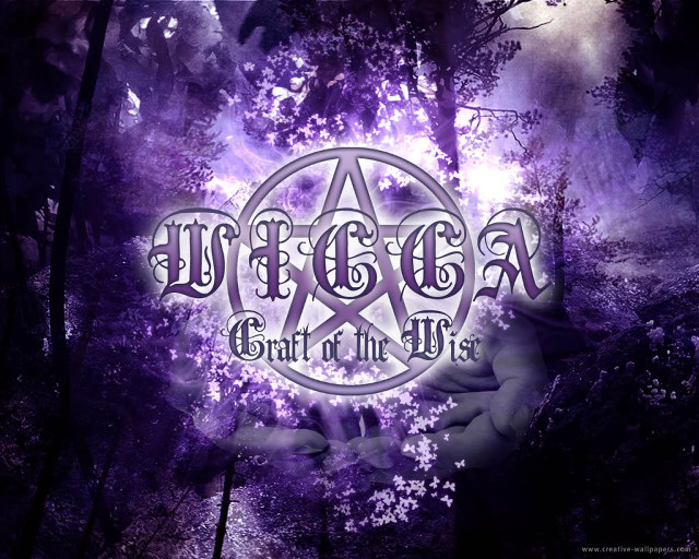 Purple pentagram hand holding image free wallpaper - medium preview image