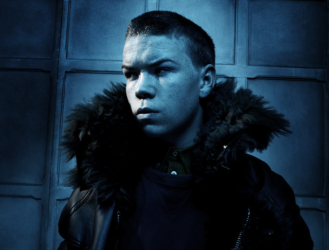 Man fur collar black jacket free wallpaper - medium preview image