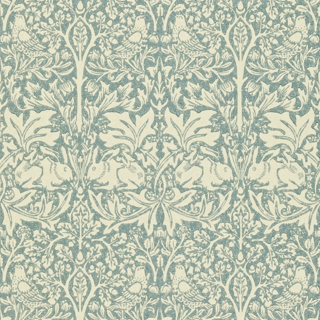 Blue white floral wallpaper bird free wallpaper - medium preview image