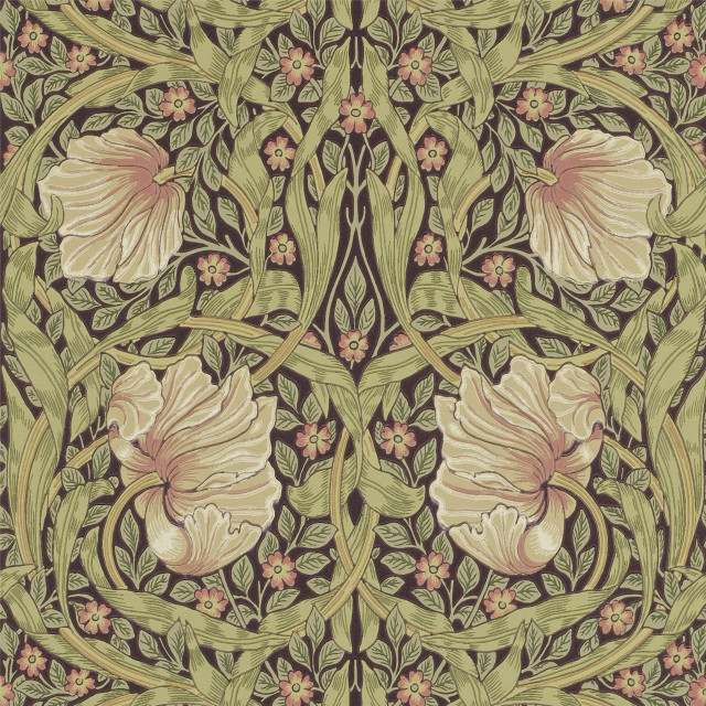 Floral green border pink flower free wallpaper - medium preview image