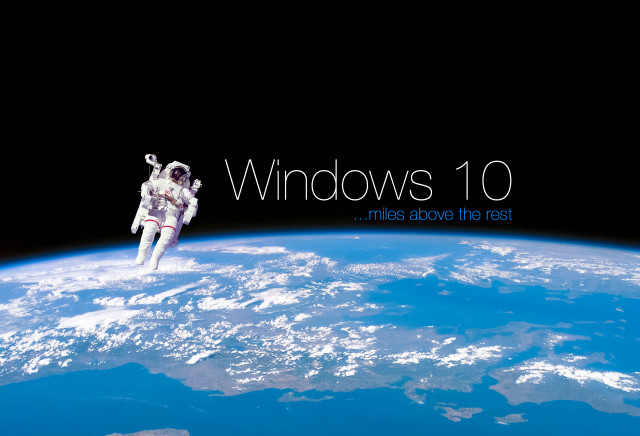 Man space suit floating earth free wallpaper - medium preview image