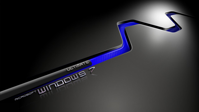 Blue black arrow windows #7 free wallpaper - medium preview image