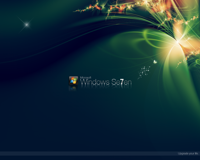 Computer screen green yellow swirl free wallpaper - medium preview image