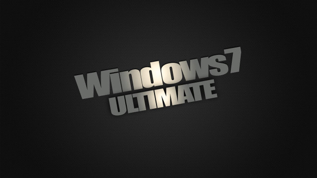 Windows 7 ultimate logo black free wallpaper - medium preview image