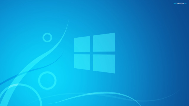 Blue background window wave bottom free wallpaper - medium preview image