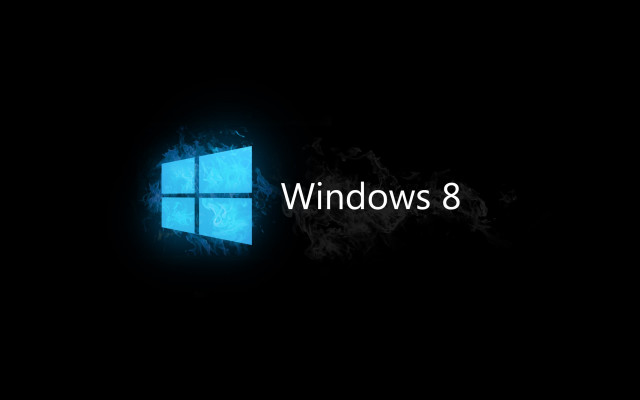 Dark background windows8 logo black free wallpaper - medium preview image