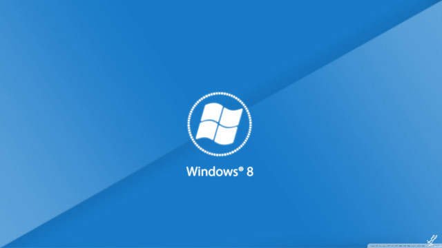 Blue background windows8 logo white #3 free wallpaper - medium preview image