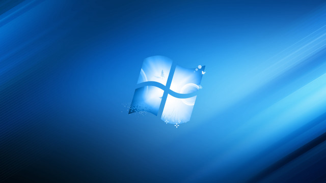 Blue background window ribbon bottom free wallpaper - medium preview image