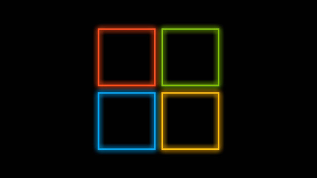 Black background colorful squares different free wallpaper - medium preview image