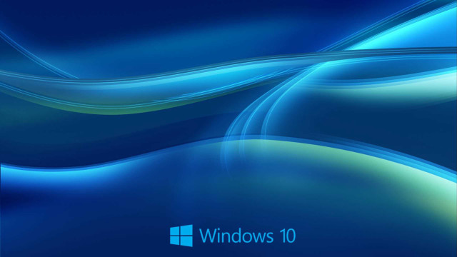 Blue background wave colors windows free wallpaper - medium preview image