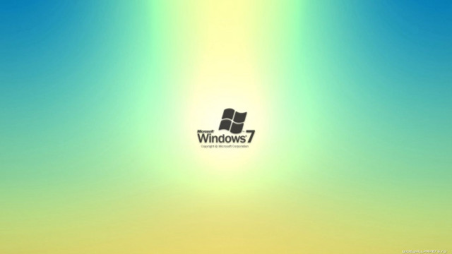 Windows7 blue sky yellow green free wallpaper - medium preview image