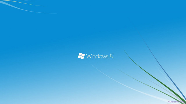 Blue sky white window8 logo #2 free wallpaper - medium preview image