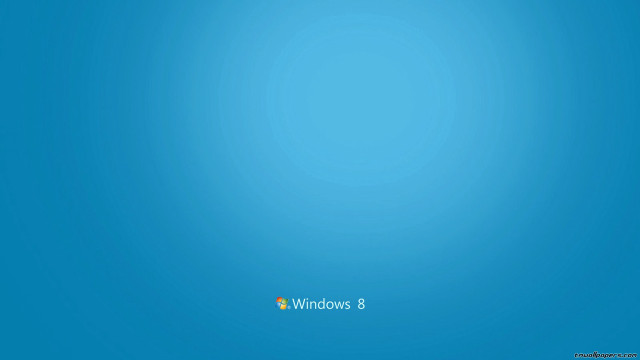 Blue background white window8 logo #3 free wallpaper - medium preview image