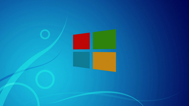 Blue background window wave design free wallpaper - medium preview image