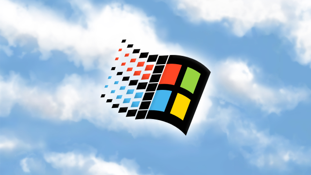 Computer screen flying cloudy day free wallpaper - medium preview image