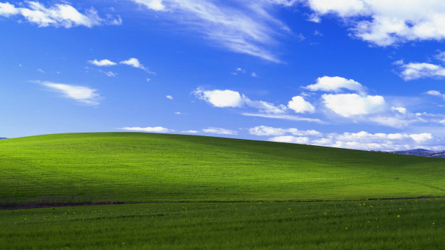Green field blue sky clouds #69 free wallpaper - medium preview image