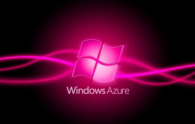 Pink wallpaper windows azure logo free wallpaper - medium preview image